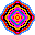 Abstract Flower icon: originally designed for a Mah Jongg tile set