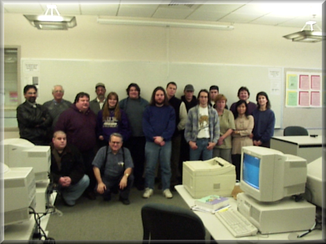 MACJR in class picture, front-center - CIS 116 - Winter Quarter 1999